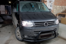 Кенгурятник WT006ST Black (нерж) Volkswagen T5 2010-2015 рр.