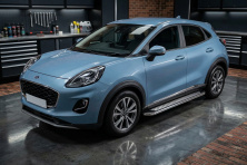 Бокові пороги Maydos V2 (2 шт., Алюміній) Ford Puma 2019- рр.