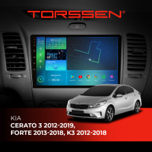 Штатна магнітола Torssen Kia Cerato 3 12-19,Forte 13-18,K3 12-18 F9432 4G Carplay DSP