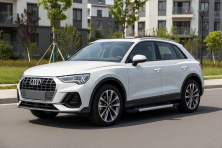 Бокові пороги Vision New Grey (2 шт., Алюміній) Audi Q3 2019- рр.