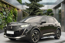 Бокові пороги Mevsim Grey (2 шт., Алюміній) Peugeot 3008 2016-2023 рр.