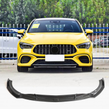 Накладка на передній бампер Lip (для CLA45 AMG SD, Карбон) Mercedes CLA C118 2019- рр.