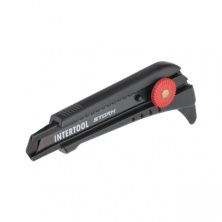 Нож сегментный для линолеума 18 мм, металлическая направляющая, фиксация винтовая STORM