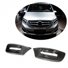 Накладки на протитуманки V1 (2014-2019, Карбон) Mercedes Vito/V-class W447 2014- рр.