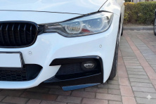 Кутові накладки на передній бампер JIE Flap (для M-Sport, ABS) BMW 3 серия F30/F31 2012-2019 гг.