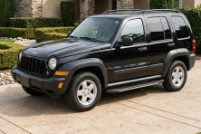 Бокові пороги Boshpore Grey (2 шт., Алюміній) Jeep Cherokee/Liberty 2002-2007 рр.