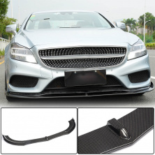 Накладка на передній бампер Lip (для Base SD 2015-2018, Карбон) Mercedes CLS C218 2011-2018 рр.
