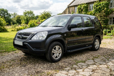 Бокові пороги Allmond Black (2 шт., Алюміній) Honda CRV 2001-2006 рр.
