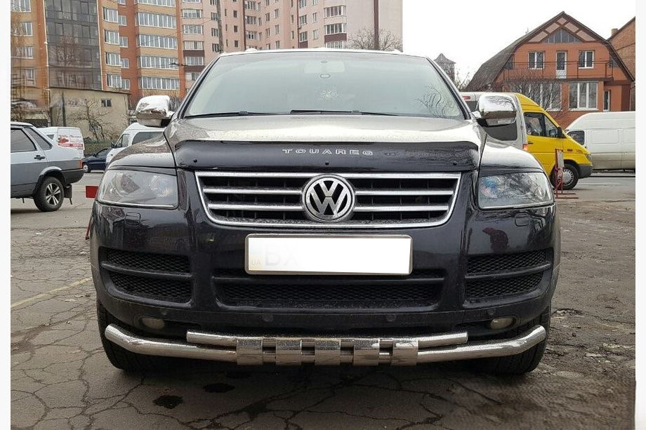 Кенгурятник ST015 (нерж) для Volkswagen Touareg 2002-2010 рр