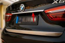 Хром планка над номером BMW X6 F16 2014-2019 рр.