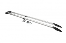 Рейлінги OmsaLine Solid (2 шт, сірі) коротка база Ford Custom 2013-2022 рр.