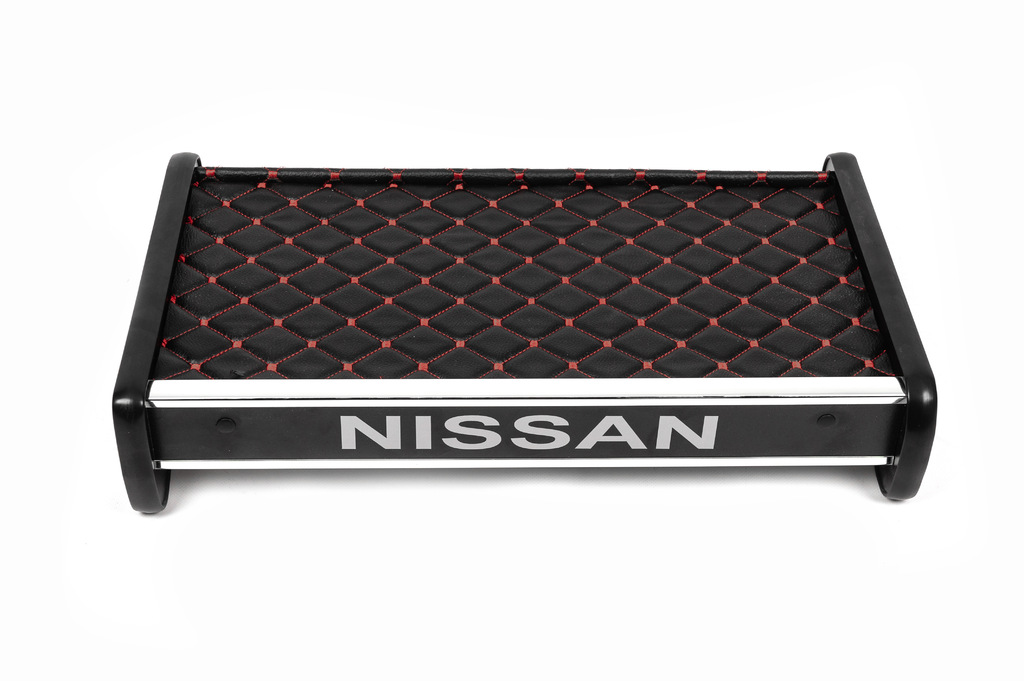 Полиця на панель (2001-2010, Чорна з червоною ниткою) для Nissan Primastar рр