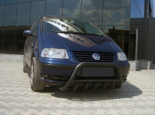 Кенгурятник WT003 Black (нерж) Volkswagen Sharan 2010-2023 рр.