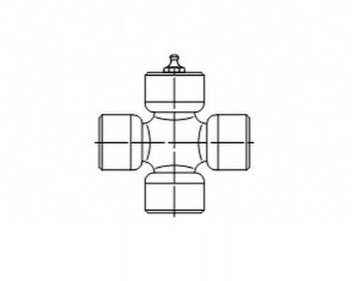 Хрестовина валу переднього карданного (D=25 L=64) Great Wall Hover SPIDAN