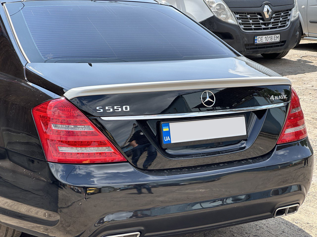 Спойлер (ABS, під фарбування) для Mercedes S-сlass W221 2005-2013 рр