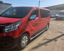 Бічні труби (2 шт., нерж.) 60 мм, довга база для Nissan NV300/Primastar 2016-рр