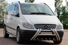 Кенгурятник Kelebek WT011 (нерж.) Mercedes Vito W639 2004-2014 рр.