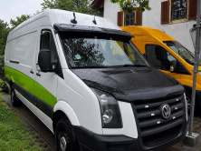 Козирьок на лобове скло V-4 (чорний глянець , 5мм) Volkswagen Crafter 2006-2016 рр.