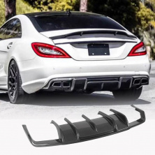 Дифузор заднього бампера (для AMG-Line/CLS63 AMG 2011-2014, Карбон) Mercedes CLS C218 2011-2018 рр.