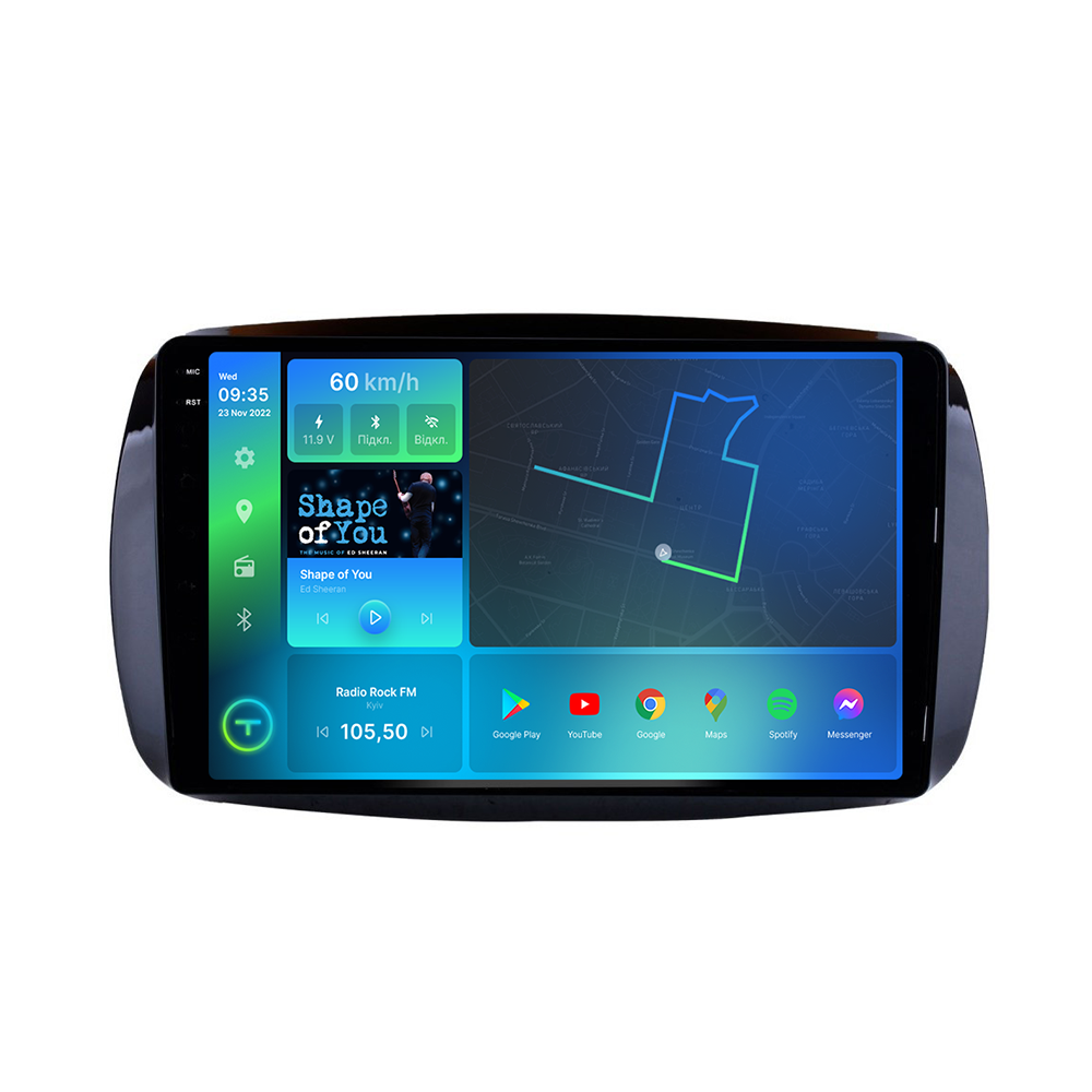 Штатна магнітола Torssen 2K Smart ForTwo 3 18+ F9432 4G Carplay DSP