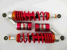 Амортизаторы (пара) Delta 340mm, газомасляные (красные) KOMATCU