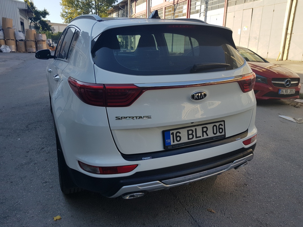 Накладка на задній бампер EuroCap 2015-2018 (ABS) для Kia Sportage рр