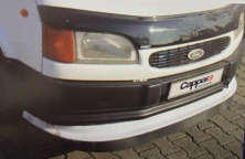Накладка на передній бампер ЛІП (чорна) для Ford Transit 1991-2000 рр