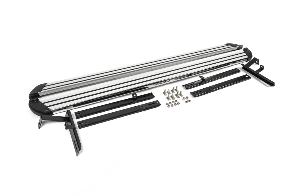 Бокові пороги OEM V1 (2 шт) для Hyundai Santa Fe 3 2012-2018 рр