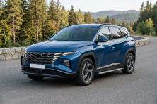 Бокові пороги Vision New Black (2 шт., Алюміній) Hyundai Tucson NX4 2021- рр.