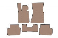 Гумові килимки Carsuit (Для G11, бежевий) BMW 7 серія G11/G12 2015-2022 рр.