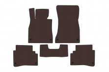 Гумові килимки Carsuit (Short, Коричневий) Mercedes S-сlass W222 2013-2022 рр.