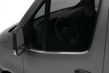 Окантовка стекол (4 шт, нерж) Mercedes Sprinter W907/W910 2018- рр.