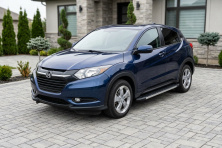 Бокові пороги Duru (2 шт., Алюміній) Honda HR-V 2014-2021 рр.