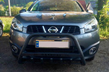 Кенгурятник WT004 Black (нерж) Nissan Qashqai 2010-2014 рр.