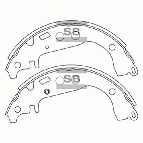 Колодки гальмівні задні Geely MK/MK2/GC6 Hi-Q