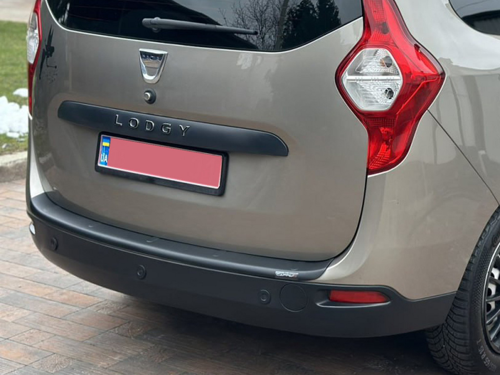 Накладка на задній бампер EuroCap (ABS) для Renault Lodgy 2013-2022 рр