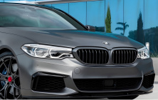 Ніздрі 1 Bar (2017-2020, чорний матовий) BMW 5 серія G30/G31 2017-2023 рр.
