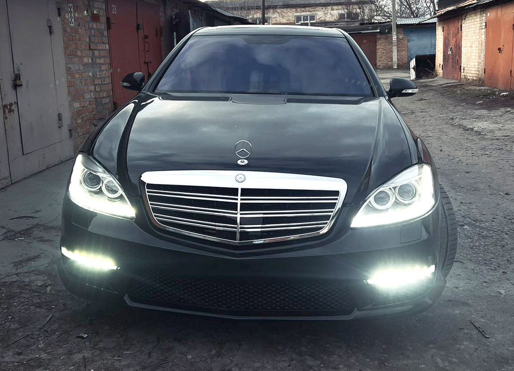 Решітка радіатора AMG (2009-2013) для Mercedes S-сlass W221 рр