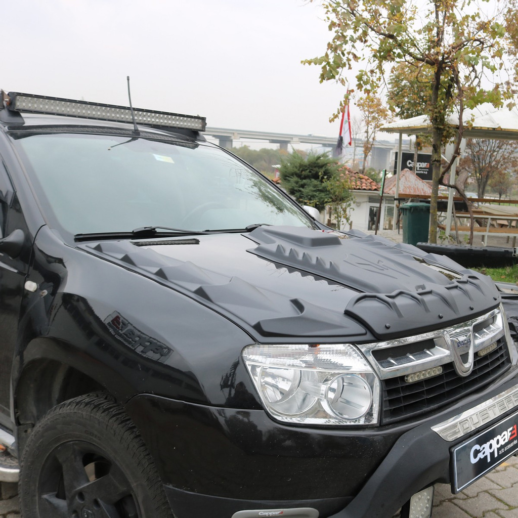 Комплект накладок на капот DRAGON (3 шт) для Renault Duster 2008-2017 рр