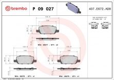 Колодки задні гальмові Tesla Model 3 BREMBO
