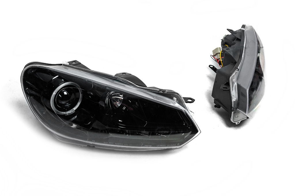 Передні фари Black (2 шт, LED) для Volkswagen Golf 6