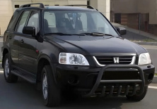Кенгурятник WT003 Black нерж.) Honda CRV 1996-2001 рр.