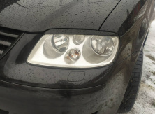 Війки (чорні) Чорний мат для Volkswagen Caddy 2004-2010 рр