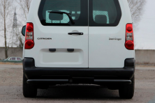 Задні кути AK-003 Black (нерж.) Peugeot Partner Tepee 2008-2018 рр.
