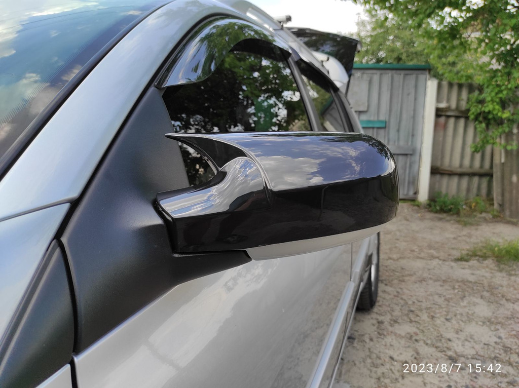 Накладки на дзеркала BMW-style (2 шт) для Renault Megane II 2004-2009 рр