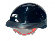 Шолом-каска (mod:MD-513-1) (чорний глянсовий із прозорим склом, size XL) VIRTUE AMG