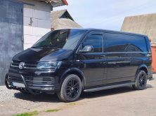 Кенгурятник WT003 Black (нерж.) Volkswagen T6 2015-2024 рр.