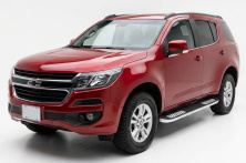 Бокові пороги Tayga V2 (2 шт., Алюміній) Chevrolet Trailblazer 2012-2019 рр.
