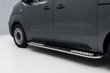 Бокові пороги Tayga V2 (2 шт., алюміній) Коротка база Peugeot Expert 2007-2016 рр.