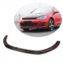 Накладка на передній бампер Lip V2 (для GTI HB 2012-2017, Карбон) Volkswagen Golf 7/E-Golf 2012-2020 рр.